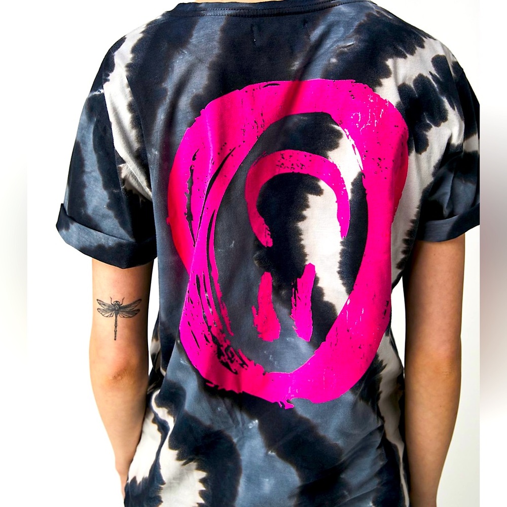 Free People x one teaspoon hand printed solar storm tee , VEUC worn once,